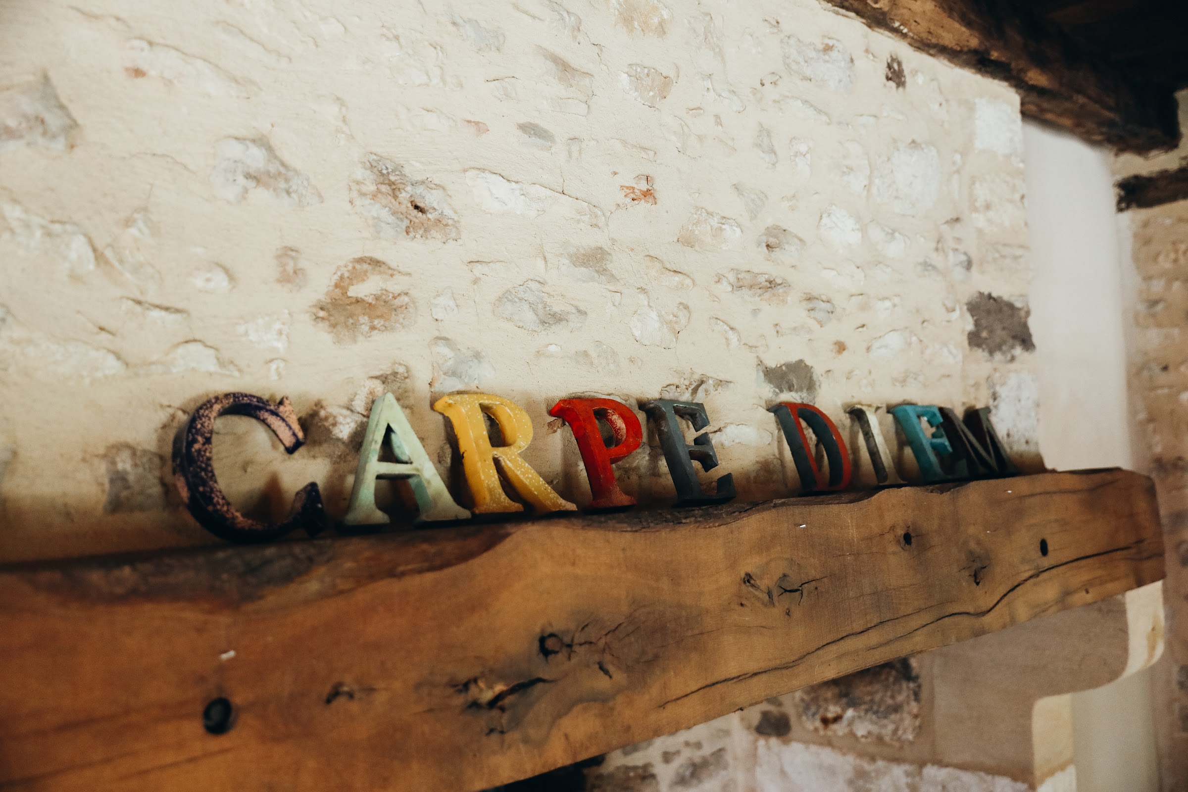 Enseigne en bois « Carpe Diem »